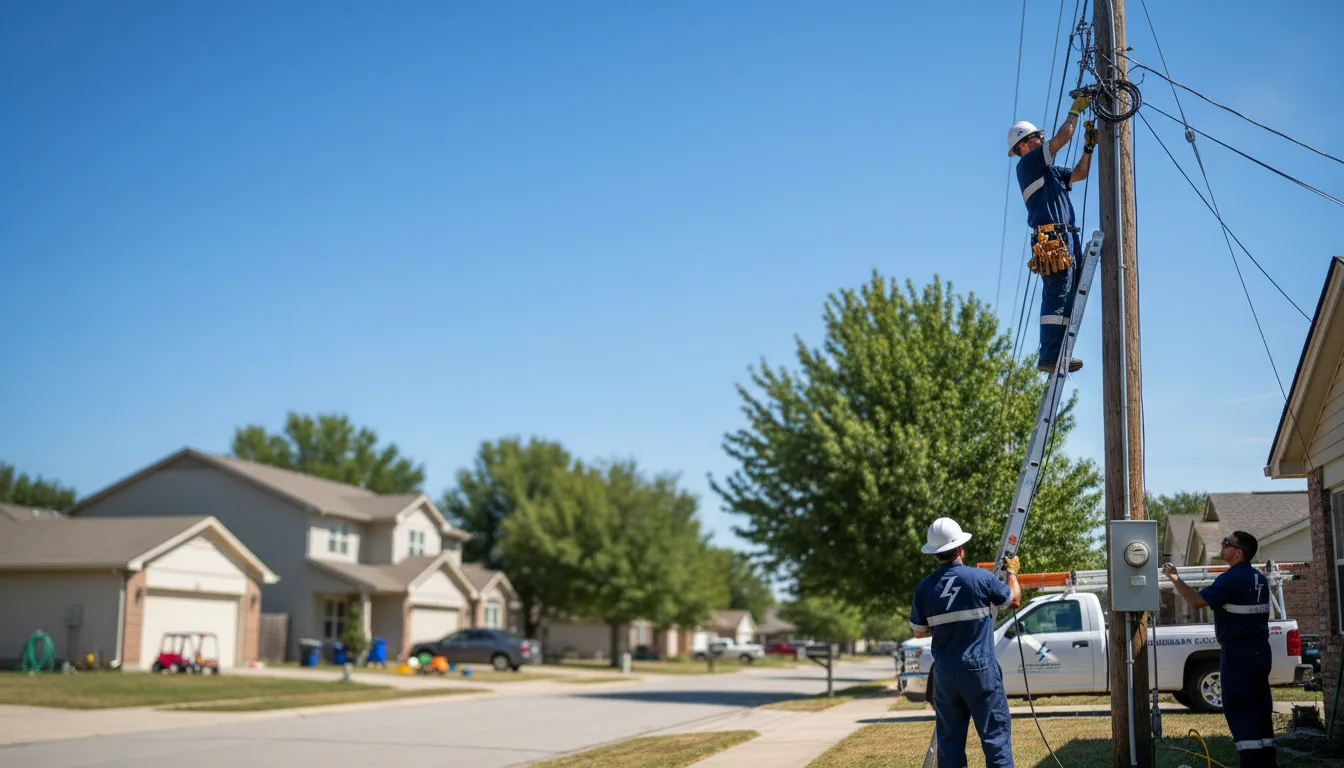 Residential electrician providing installation services in Dumas, MS